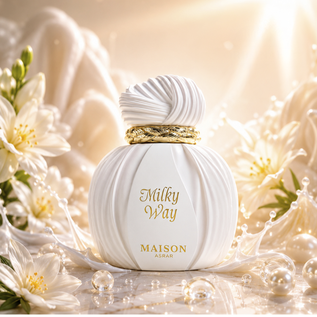 Perfume Feminino Milky Way Maison Asrar 100ml Cremoso Doce Alta Fixação