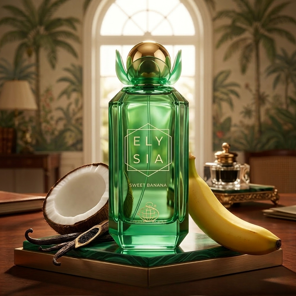 Perfume Feminino Elysia Banana Fragrance World Perfume Doce Tropical Cremoso